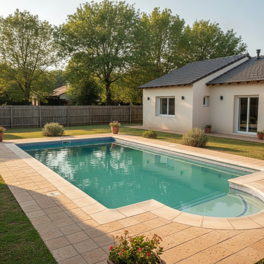Piscina después de la renovación